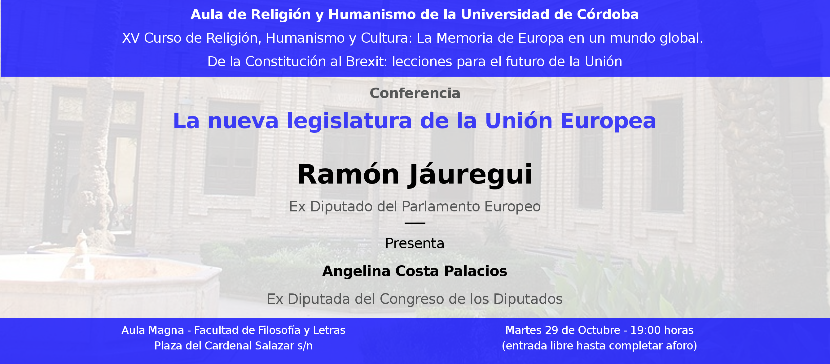 Anuncio religion y humanismo Jáuregui