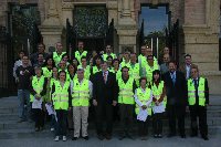 Acto de entrega de Diplomas y chalecos a los componentes de los Equipos de Emergencia del Rectorado.