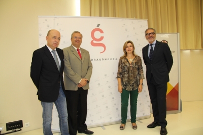 De izda. a dcha., Joaqun Roses, Juan Miguel Moreno Caldern, Rosario Mrida y Antonio Pineda