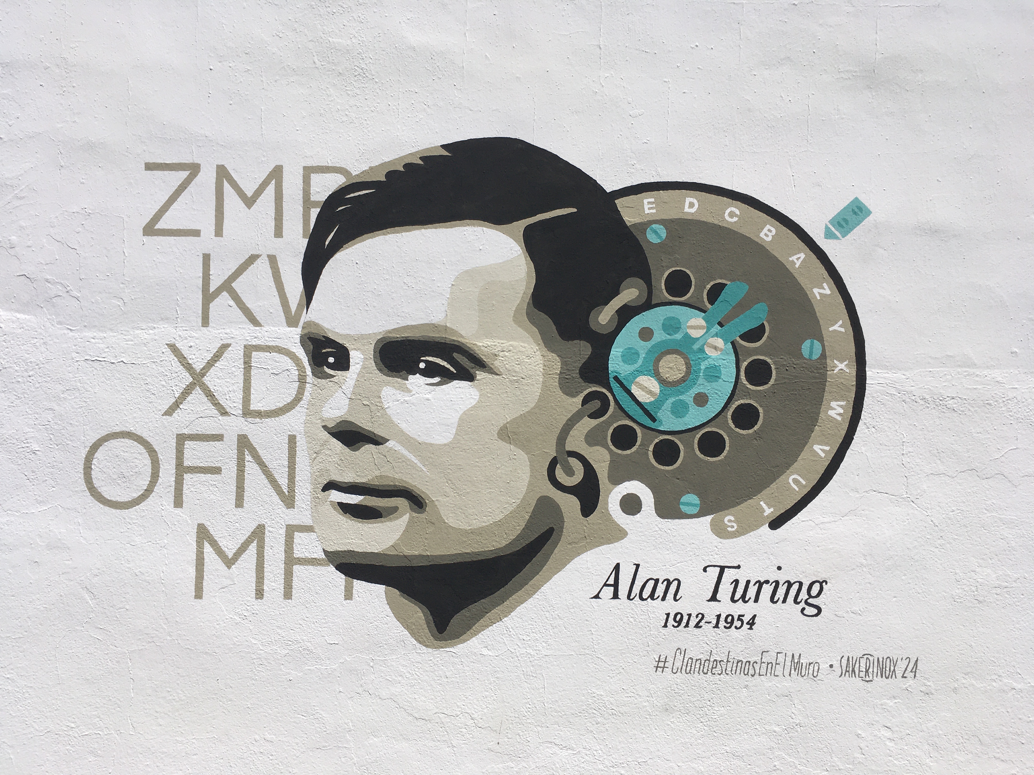 Alan Turing por Sakerinox