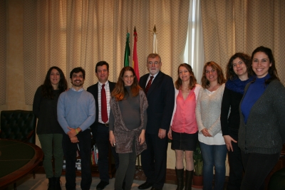 Jos Manuel Roldn y el equipo de la nueva Oficina de Proyectos Internacionales del ceiA3