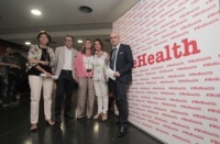 Autoridades asistentes a  la tercera sesin de #wehealth