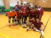 Equipo de ftbol sala masculino ganador de la medalla de bronce en los CAU