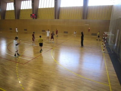 Un momento del partido contra la Politcnica de Madrid